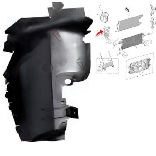 MG GT Mount Radiator Lower Right