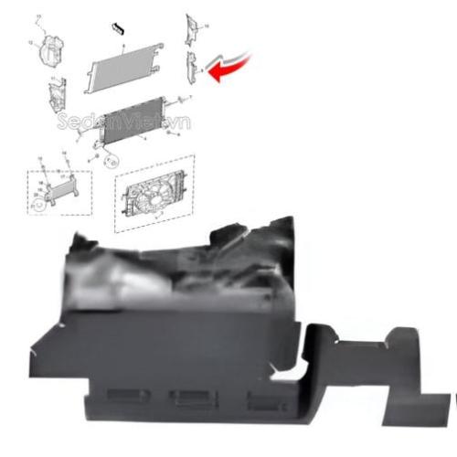 MG GT Mount Radiator Upper Left