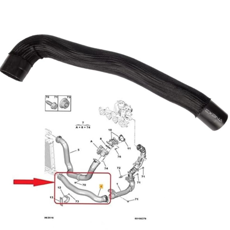 Turbo Expert + Scudo Coolant Hose