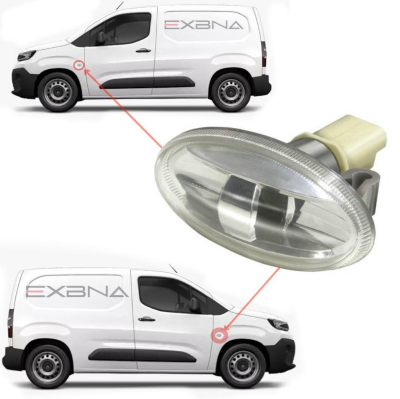 ---Fender light for Peugeot Partner - Peugeot 301 - Expert - Riveter - + Scudo + New