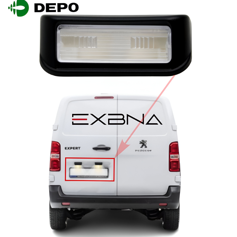 ---Expert/Peugeot 508/Partner/Scudeau/Dublo (New) License Plate Light
