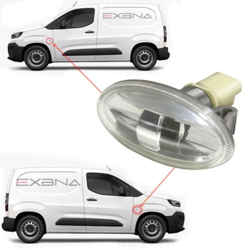 ---Fender light for Peugeot Partner - Peugeot 301 - Expert - Riveter - + Scudo + New