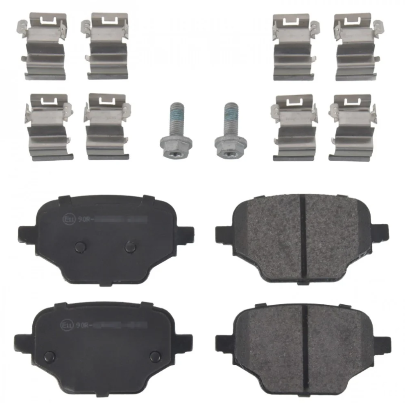 Rear brake pads for Peugeot Partner (Ramsa brand, handbrake wire)