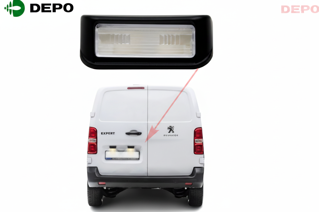 Expert/Peugeot 508/Partner/Scudeau/Dublo (New) License Plate Light