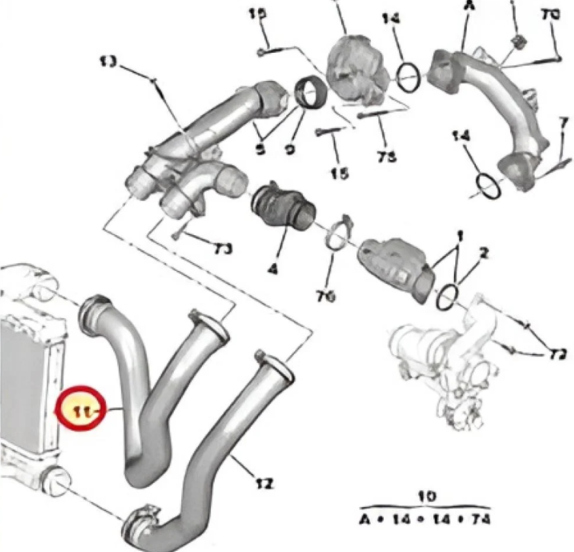 Turbo Partner Diesel Upper Hose Agency