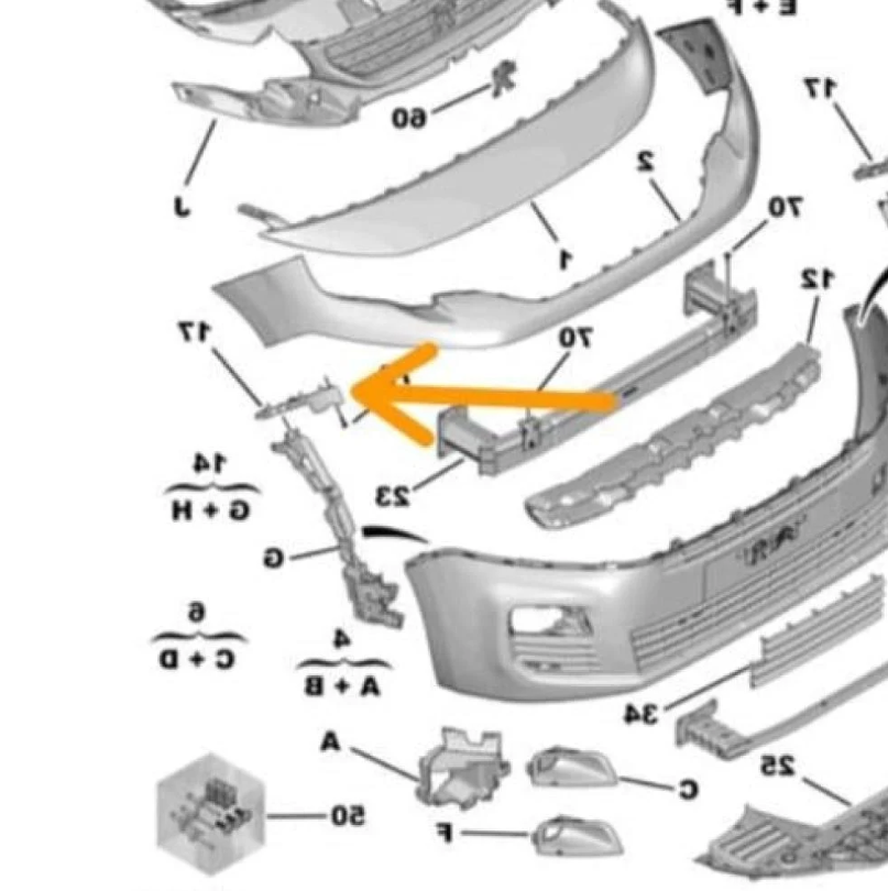 Right Partner front bumper base