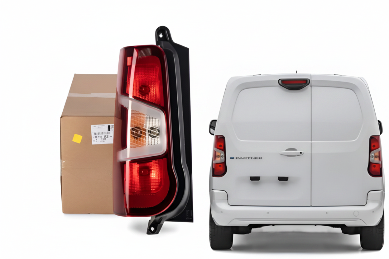 New Partner+Double taillight, left side, with bulbs