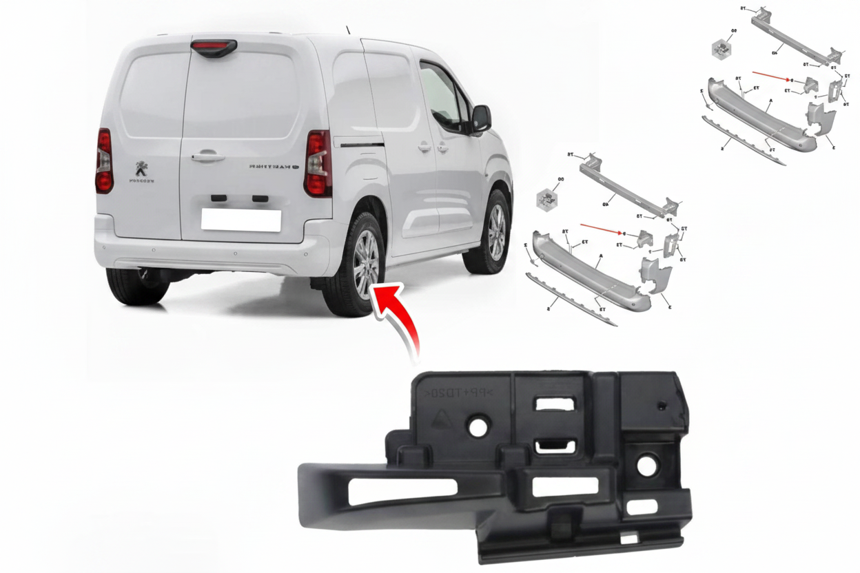 Taiwanese Partner rear right bumper base