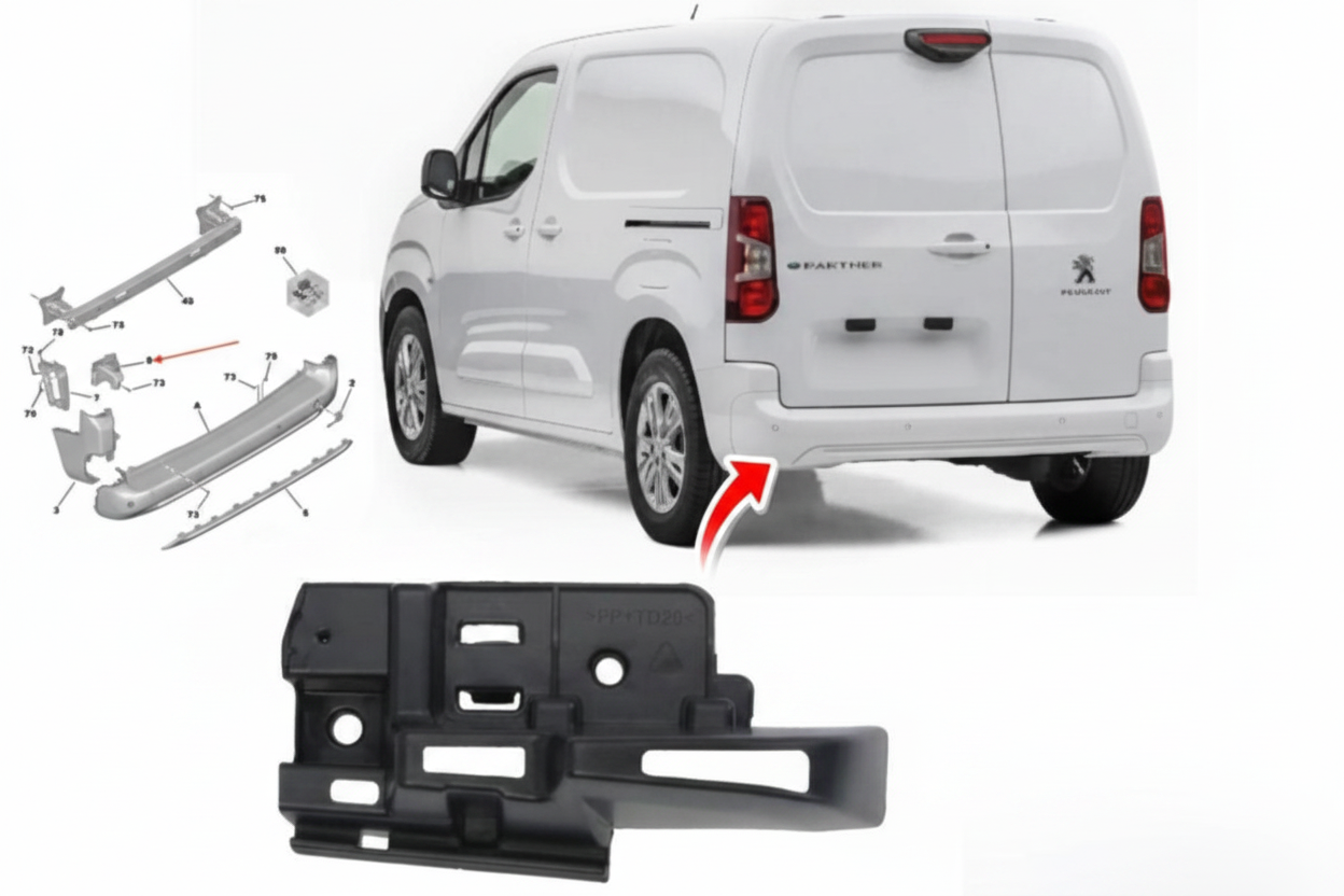 Taiwanese Partner rear left bumper base