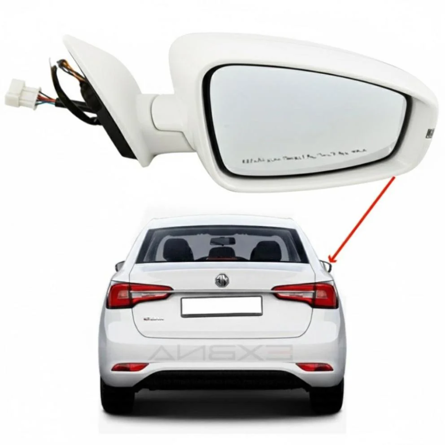 --MG5 right side mirror, white, exact replica