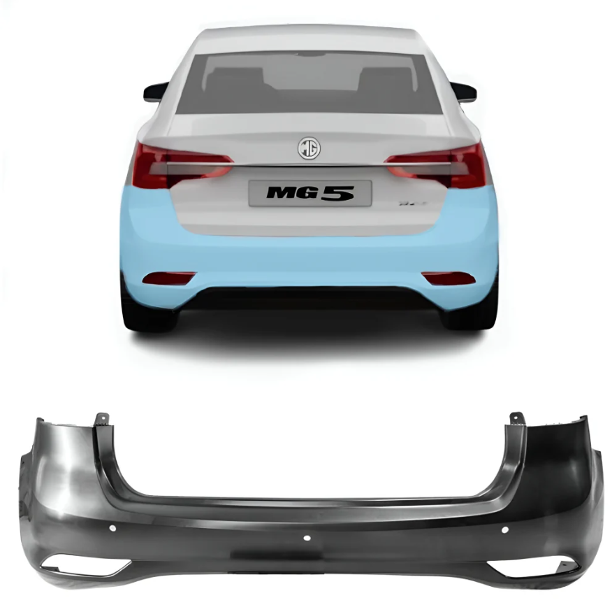 MG5 rear bumper - with sensor opening - High Quality