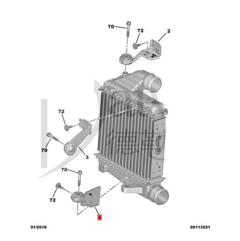New Partner+DuBlo turbo cooler base, lower part, original
