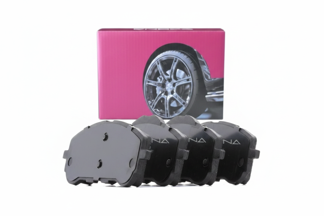Partner front brake pads, 15-inch rims, carbon fiber ceramic, three-month warranty against noise or any other problem