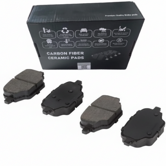 New Partner+Dublo rear brake pads, carbon fiber ceramic (handle wire)