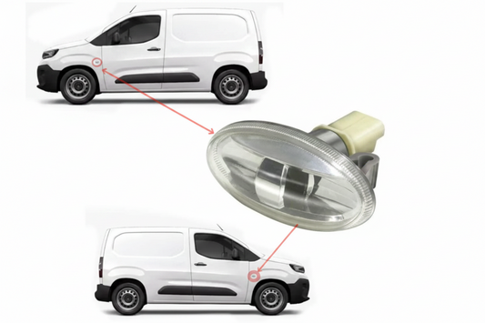 Fender light for Peugeot Partner - Peugeot 301 - Expert - Riveter - + Scudo + New