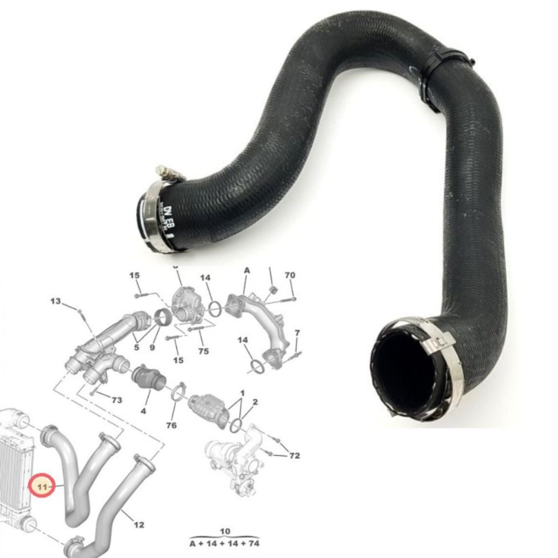 Turbo Partner Diesel Upper Hose