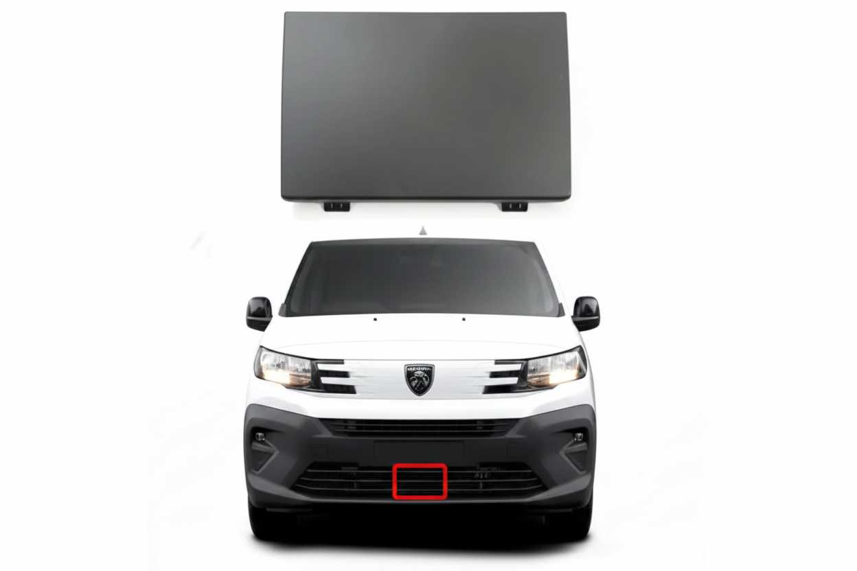 New front bumper center cover for Partner 2025+ (W120) - Agency