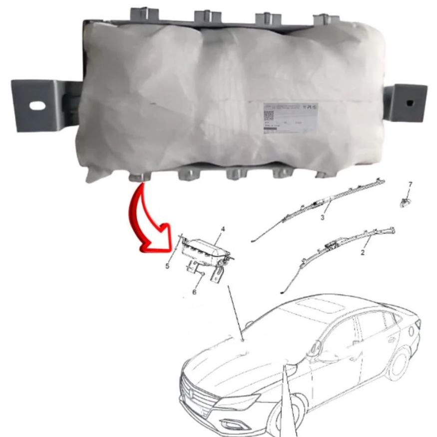 Airbag MG5 front drum, replica