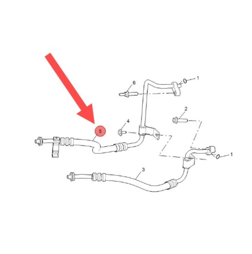 MG5 Transmission Oil Cooler Inlet Hose (Commercial)