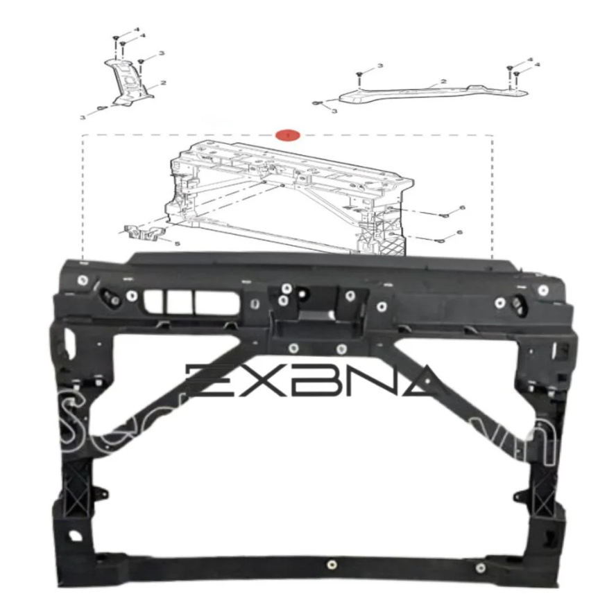 MG5 front panel plate