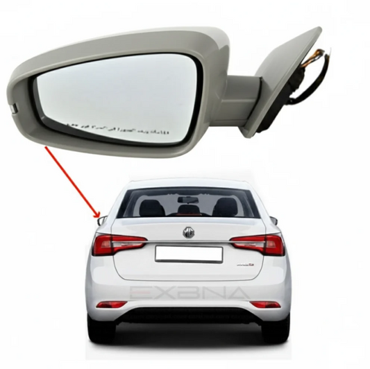 MG5 left side mirror, gray, exact replica
