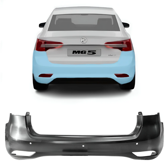 MG5 rear bumper - with sensor opening - High Quality