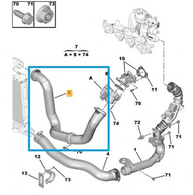 Turbo hose over Peugeot Expert + Scudo